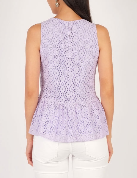 Aveline Lace Peplum Top