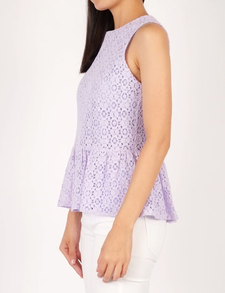 Aveline Lace Peplum Top