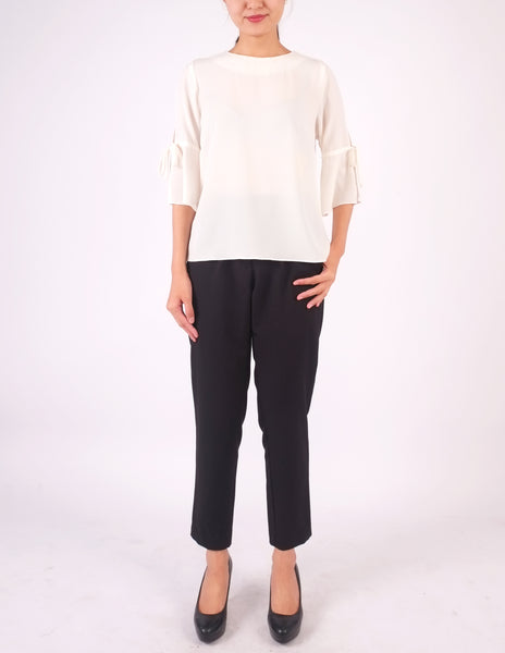 Bettina Flare Sleeves Top (Ivory)