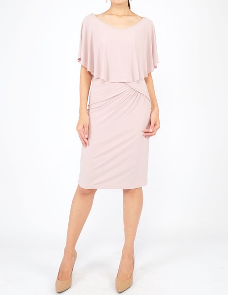 Holly Off-Shoulder Short Dress (Dusty Rose)