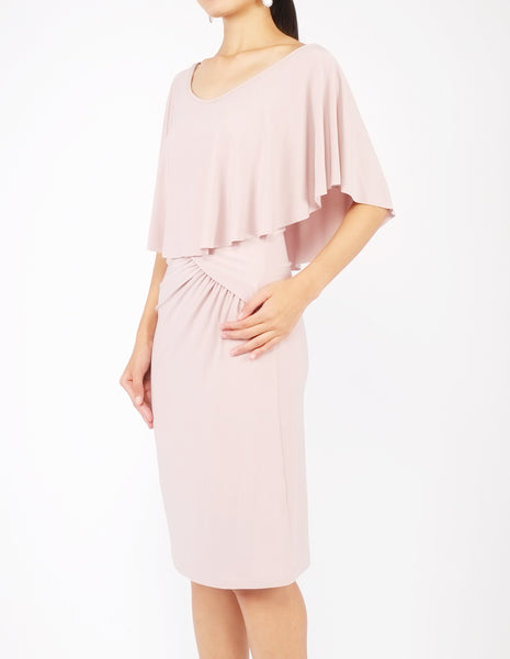 Holly Off-Shoulder Short Dress (Dusty Rose)