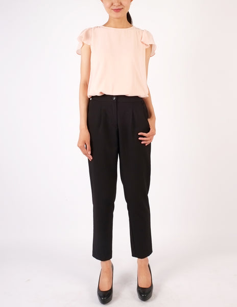 Fifi Flutter Sleeves Top (Blush Pink)