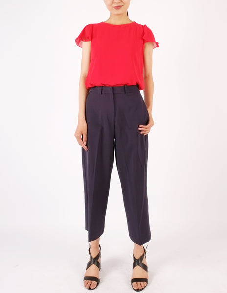 Fifi Flutter Sleeves Top (Red)