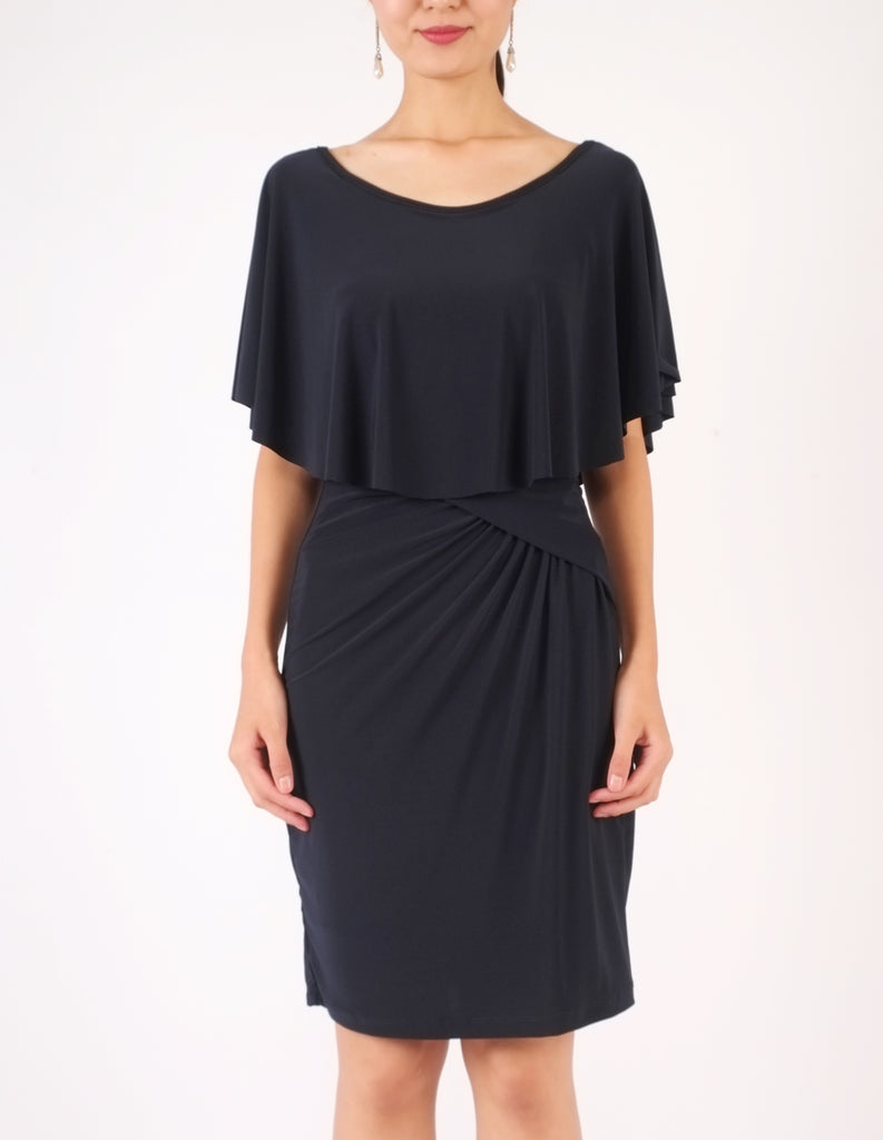 Holly Off-Shoulder Short Dress (Navy)