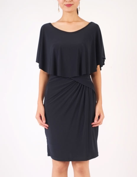 Holly Off-Shoulder Short Dress (Navy)