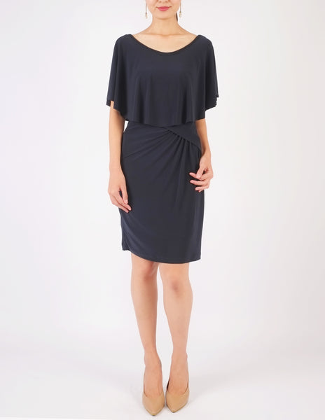 Holly Off-Shoulder Short Dress (Navy)