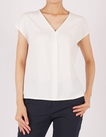 Ace V-Neck Top (Ivory)