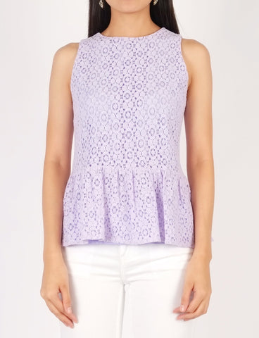 Aveline Lace Peplum Top