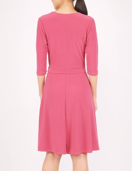 Eira Wrap Dress (Pink)