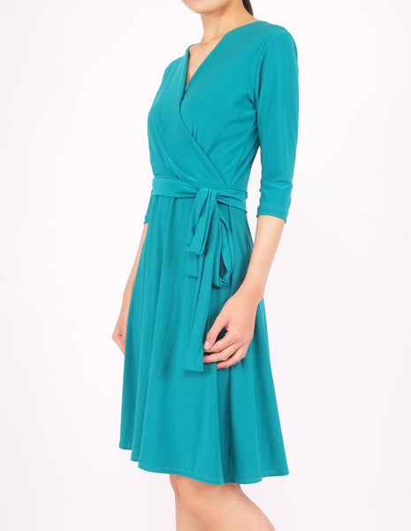 Eira Wrap Dress (Green)
