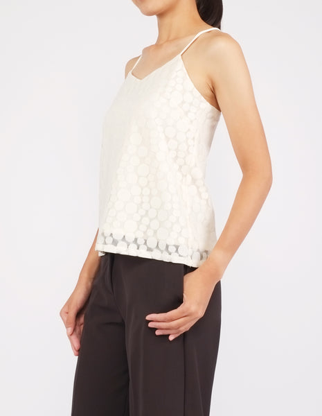 Brooklyn Crossback Top (Cream)