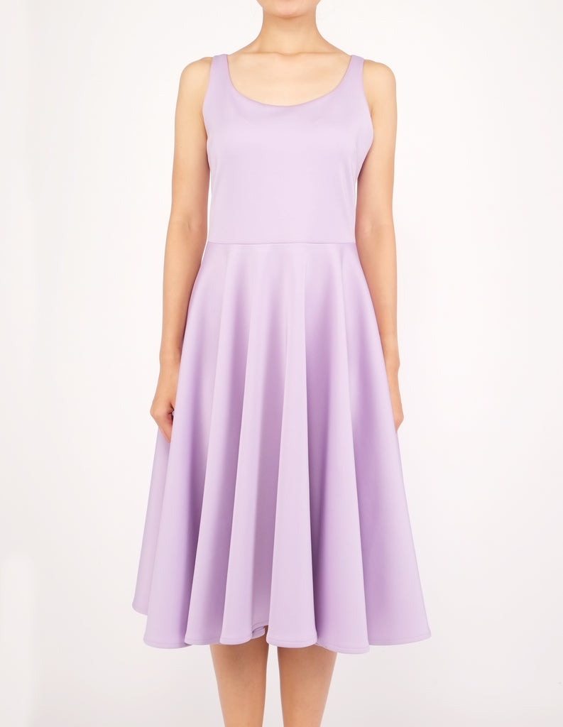Heily Scoopneck Circle Dress (Lavender)