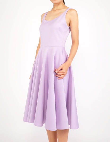 Heily Scoopneck Circle Dress (Lavender)