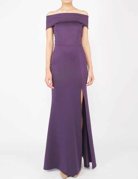 Hava Off-Shoulder Gown (Violet)