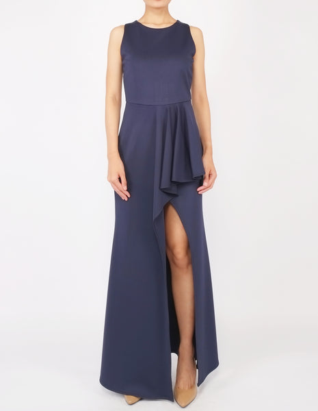 Hye Split Skirt Gown (Navy)