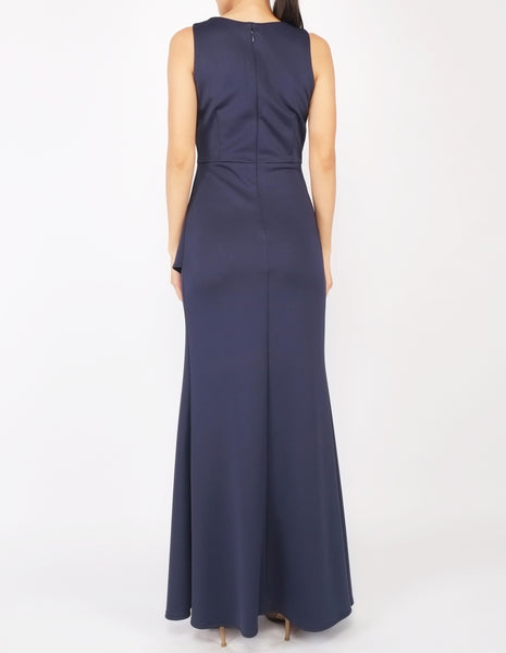 Hye Split Skirt Gown (Navy)