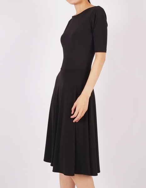 Elma Skater Dress (Black)