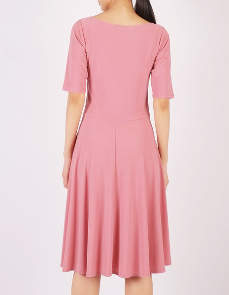 Elma Skater Dress (Blush Pink)