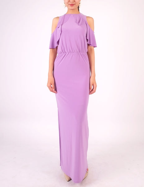 Essie Cold Shoulder Maxi Dress (Lavender)