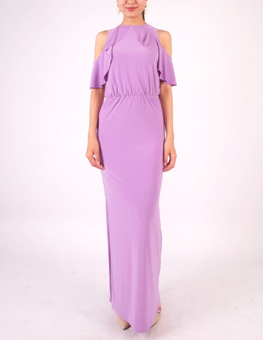 Essie Cold Shoulder Maxi Dress (Lavender)