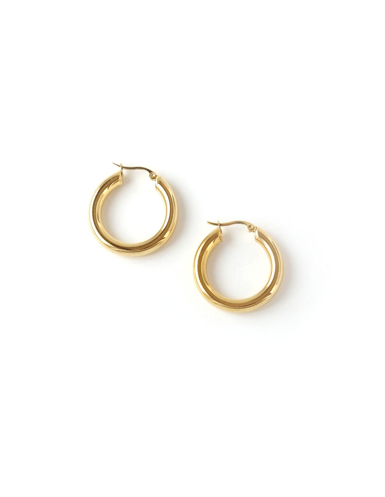 Essential Gold Hoop Earrings (1.25")