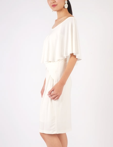 Holly Off-Shoulder Short Dress (Ivory)