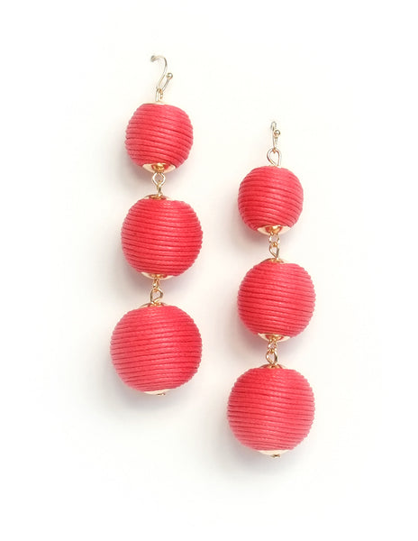 Perry Ball Drop Earrings (Colors Available)