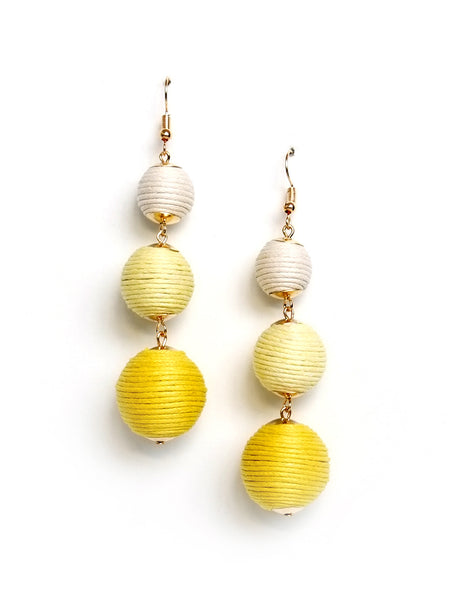 Perry Ombre Ball Drop Earrings (Colors Available)