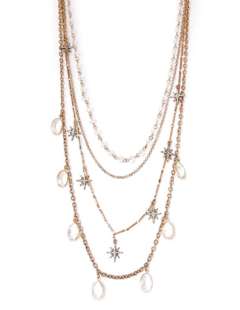 Stella Crystal Layered Necklace