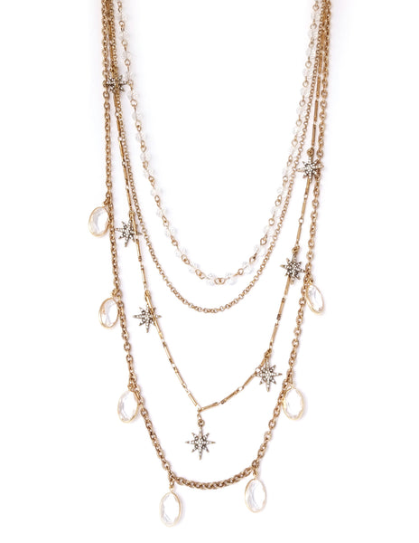 Stella Crystal Layered Necklace